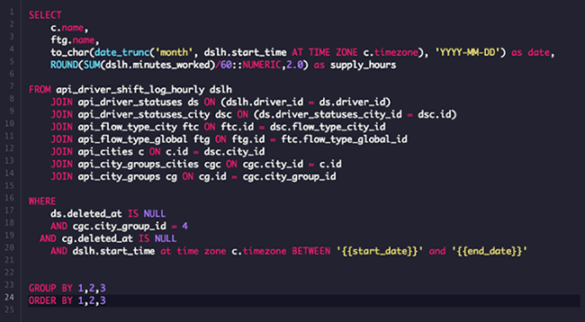 sql query